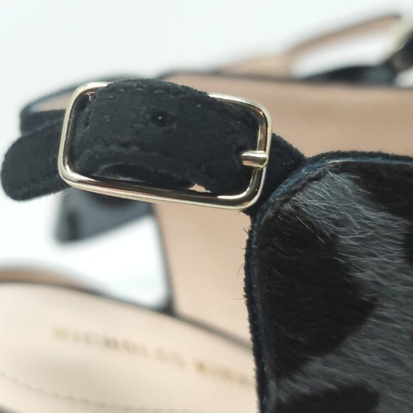 NICHOLAS KIRKWOOD Leopard Print Leather Pointed Toe Ankle Strap Heels - Picture 11 of 12